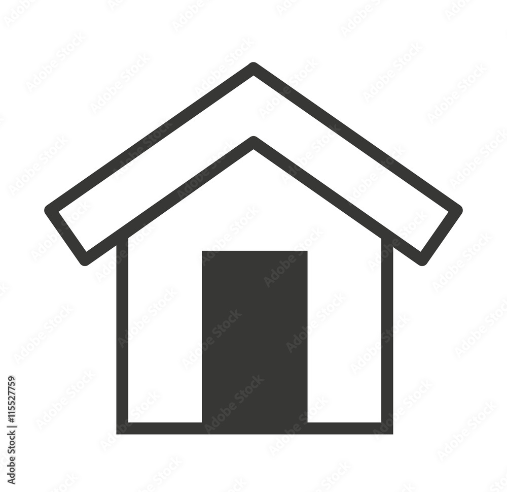house exterior isolated icon design house exterior isolated icon design