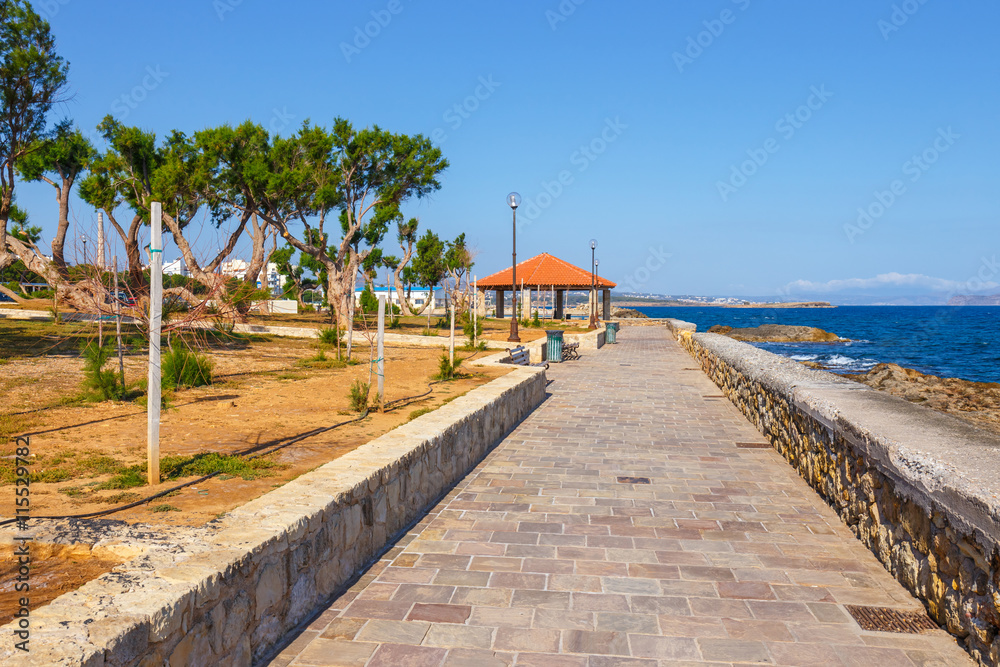 embankment  in Chania, Crete, Greece