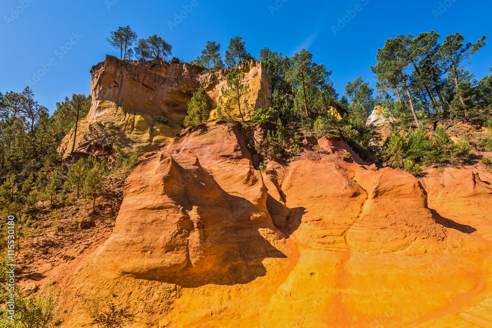 Εκτύπωση καμβά Steps for tourists on a steep slope