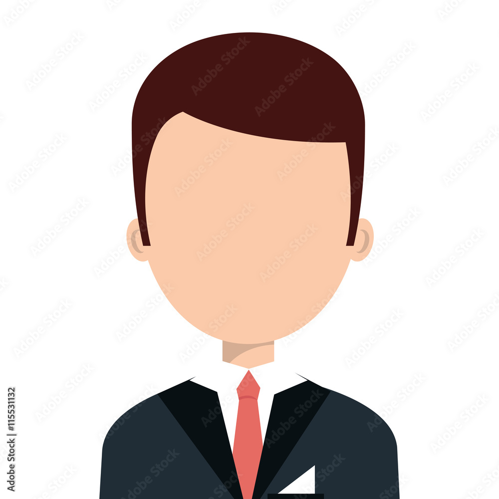 Hotel worker avatar profile, vector illustration graphic design.
