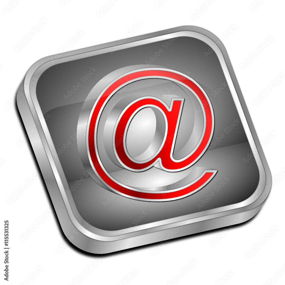 Fototapeta premium E-Mail Button - 3D illustration