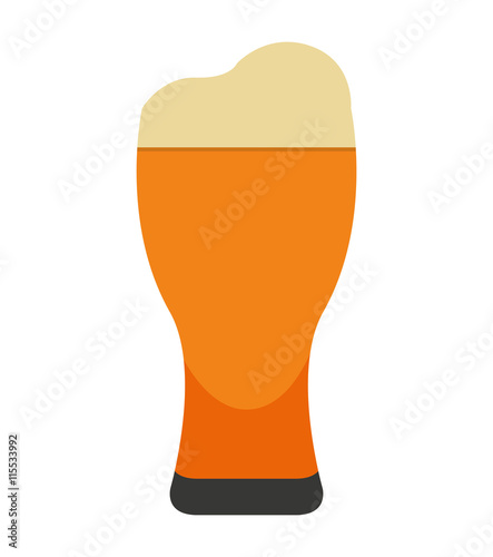 beer glass isolated icon design