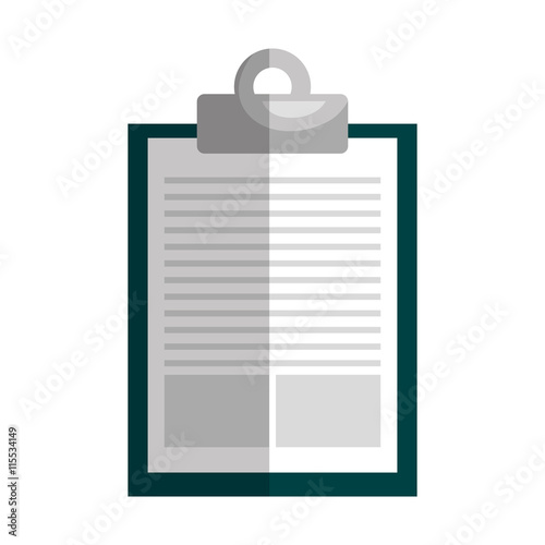 Paper, pager ir note isolated flat icon, vector illustration graphic design.