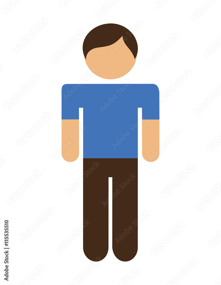 man avatar isolated icon design man avatar isolated icon design