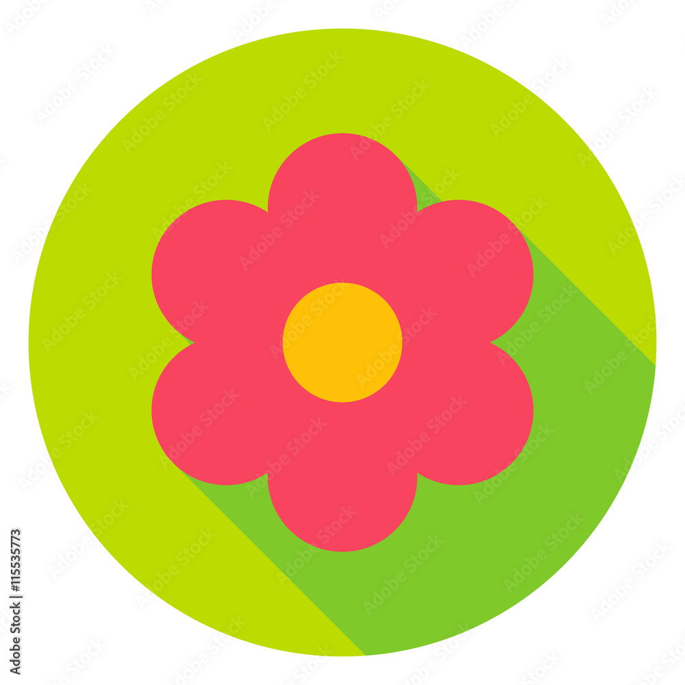 Garden Flower Circle Icon Garden Flower Circle Icon