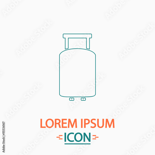 Suitcase computer symbol