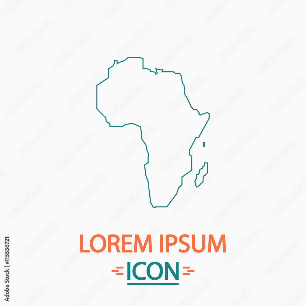 Africa computer symbol