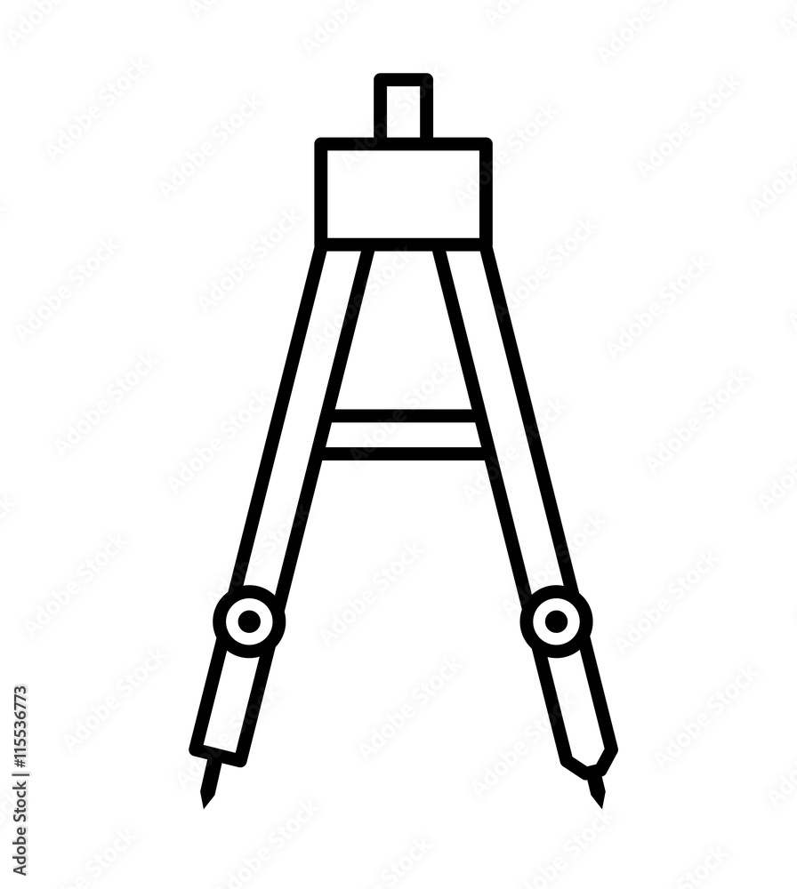 drawing compass isolated icon design drawing compass isolated icon design