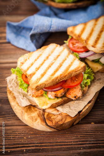 Grilled chicken sandwich