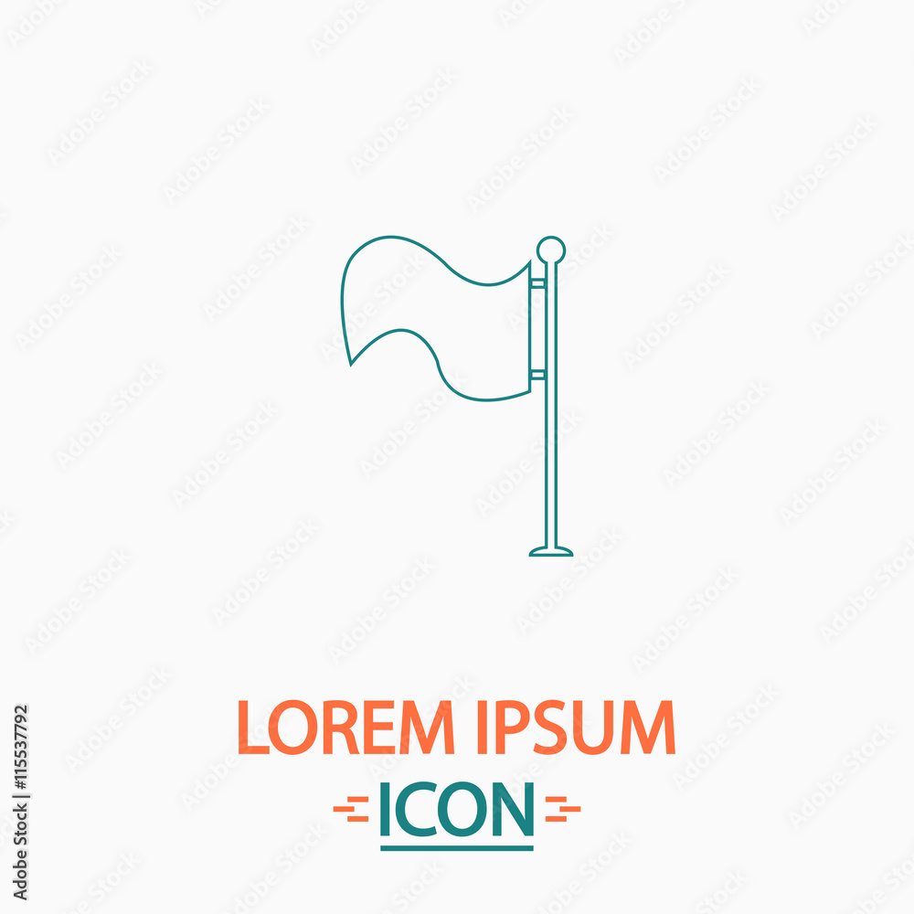 Waving Flag computer symbol Waving Flag computer symbol