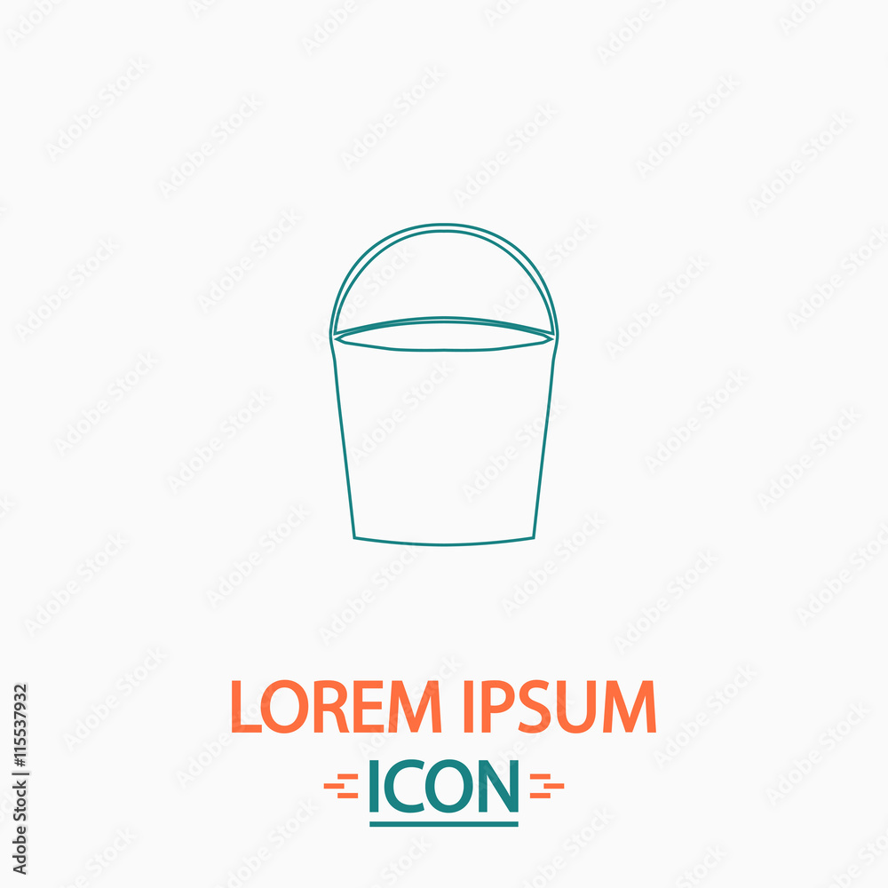 bucket computer symbol bucket computer symbol