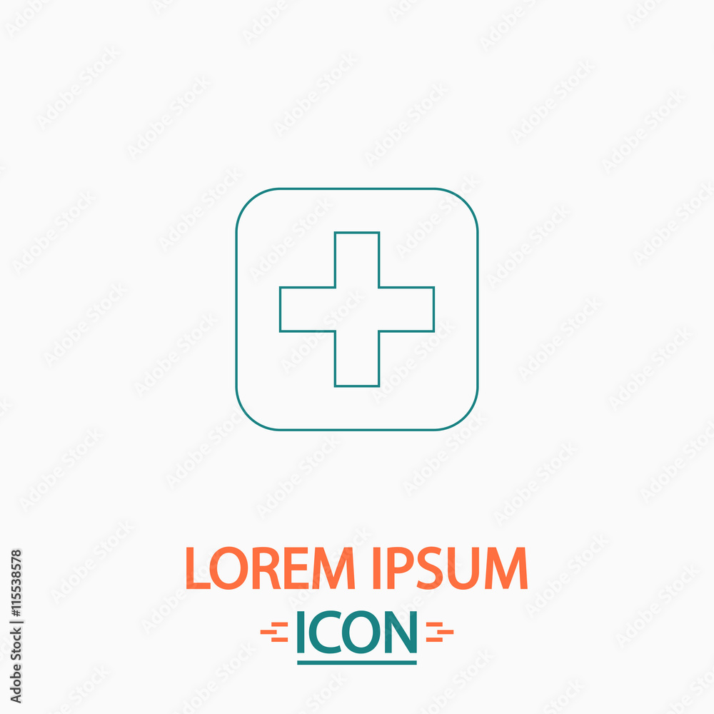 Medicine computer symbol Medicine computer symbol