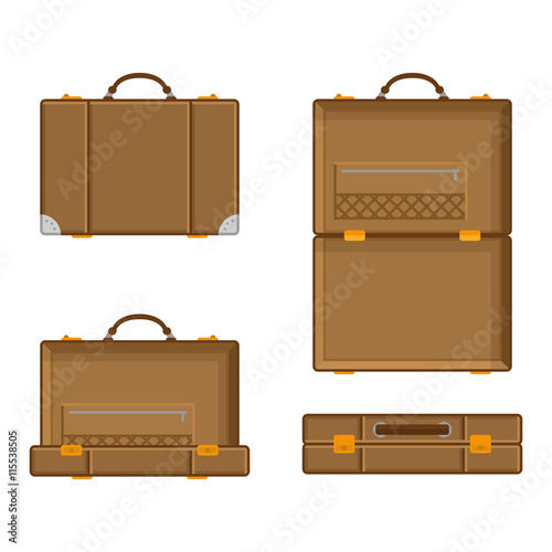 Vector illustration a suitcase