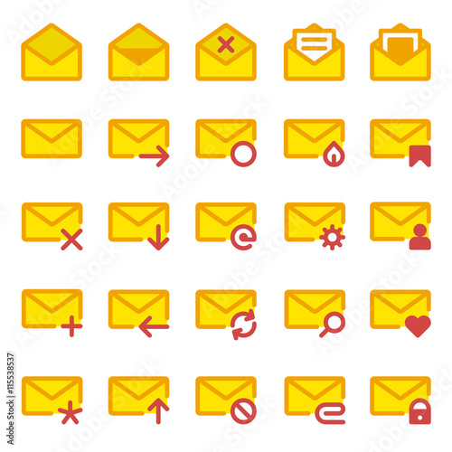 Large icon set e-mail