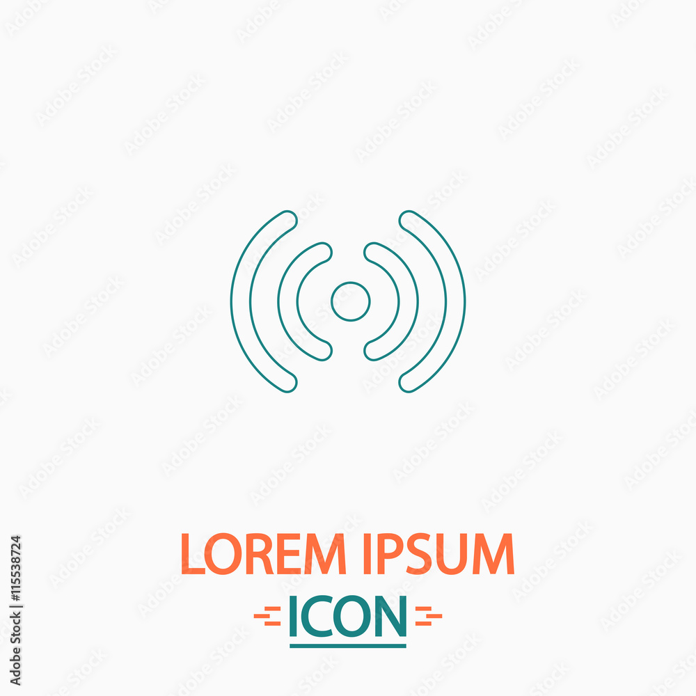 Wireless computer symbol
