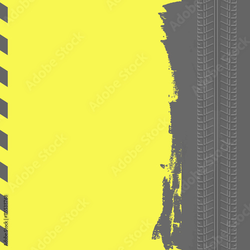 Tire track background.