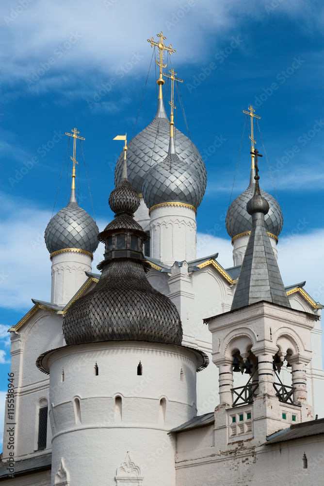 Rostov Kremlin (Golden Ring of Russia). The ramparts and towers
It is part of the UNESCO World Heritage Site. Example of Russian wooden architecture.