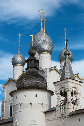 Obraz na płótnie Rostov Kremlin (Golden Ring of Russia). The ramparts and towers
It is part of the UNESCO World Heritage Site. Example of Russian wooden architecture. w salonie