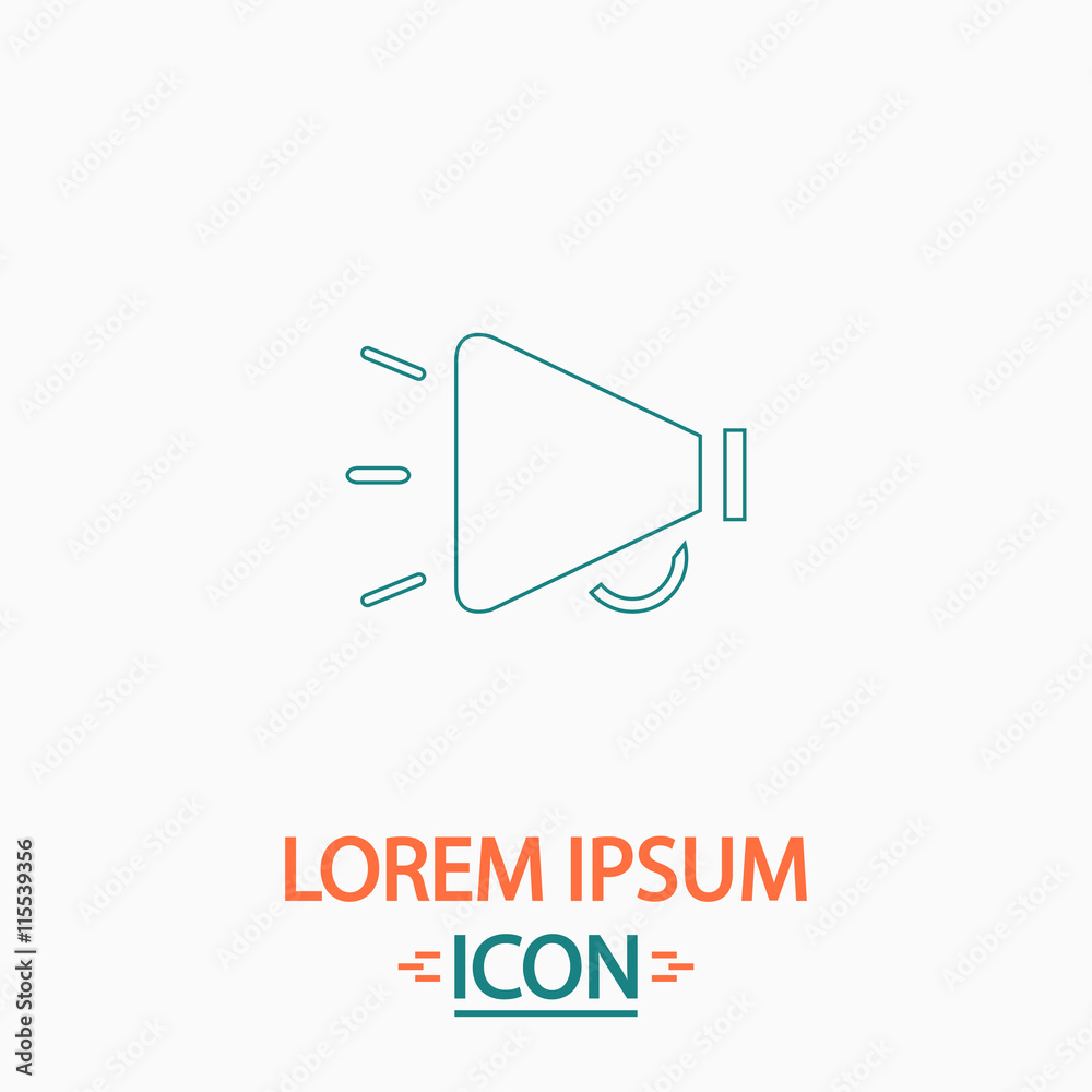 loudspeaker computer symbol loudspeaker computer symbol