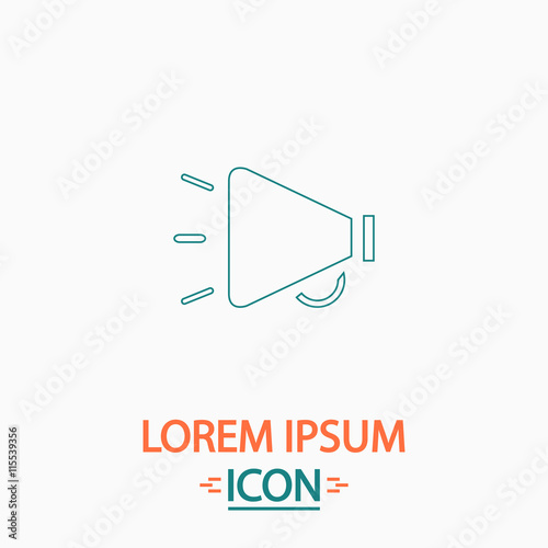 loudspeaker computer symbol