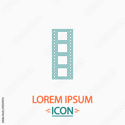 Film strip computer symbol