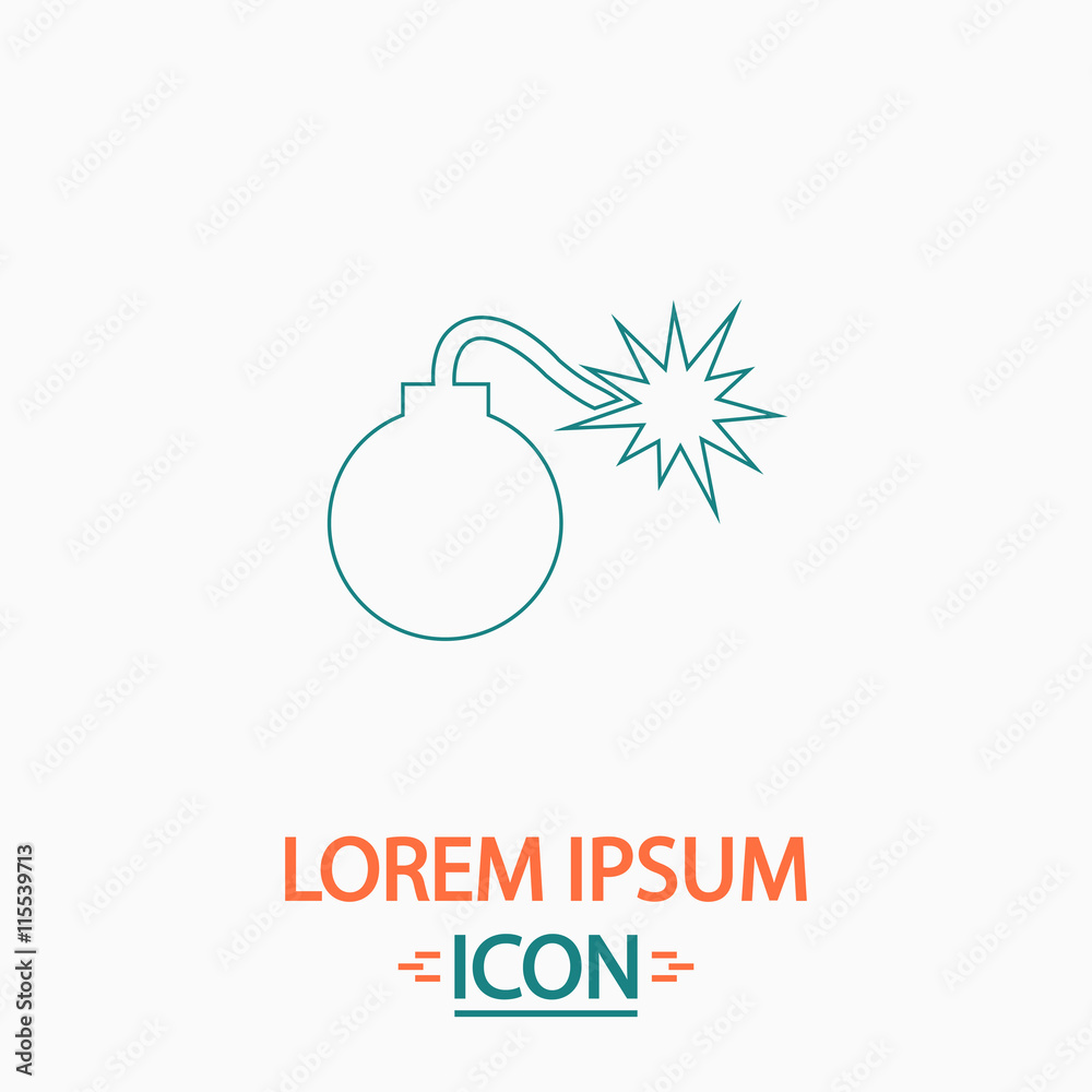 Bomb computer symbol Bomb computer symbol