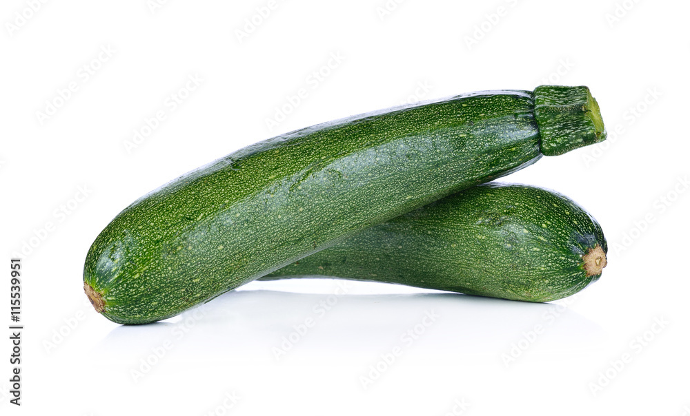 zucchini courgette Isolated on white background. zucchini courgette Isolated on white background.