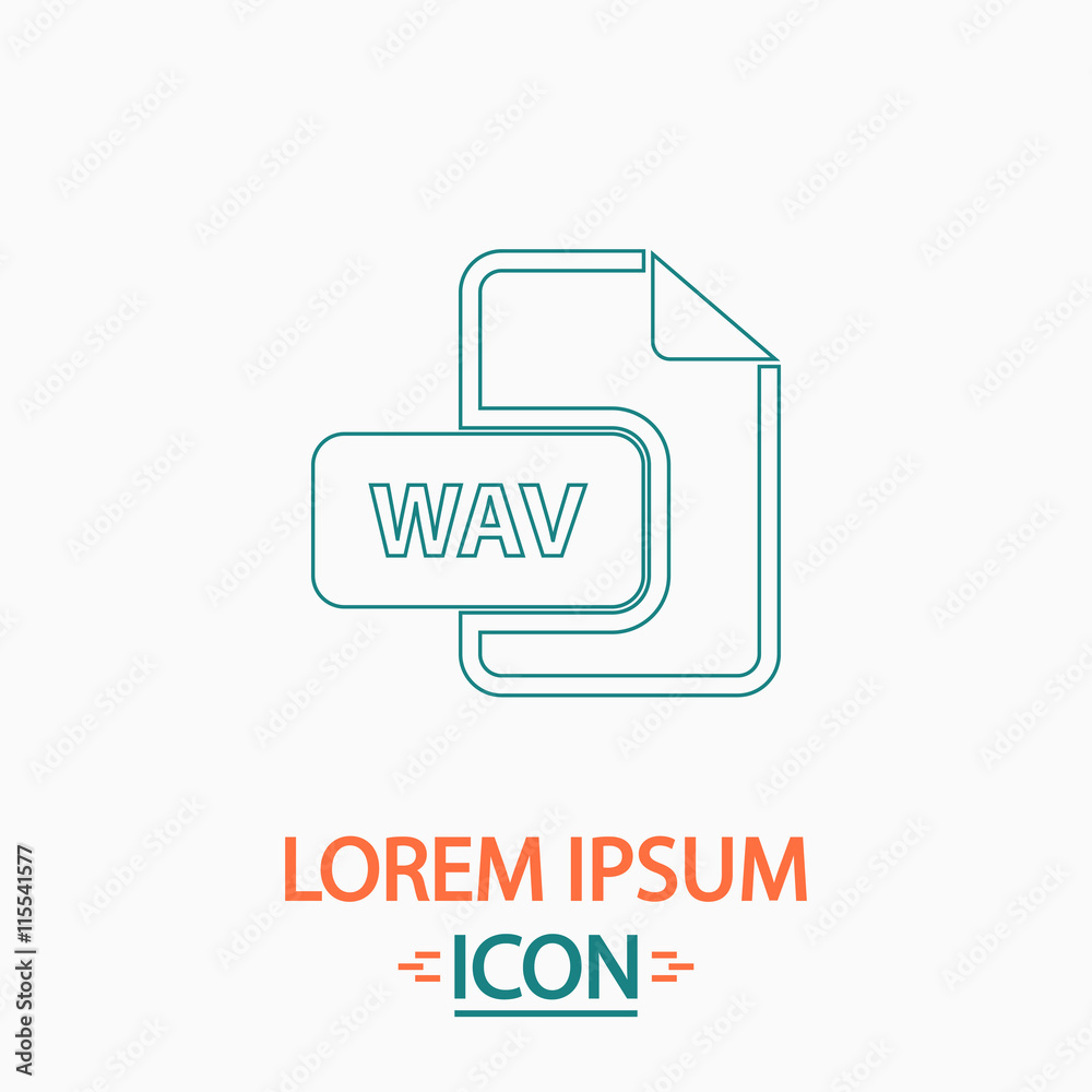 WAV computer symbol WAV computer symbol