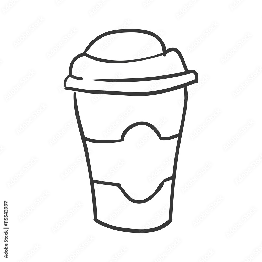 Drink concept represented by coffee mug icon. Isolated and flat illustration Drink concept represented by coffee mug icon. Isolated and flat illustration