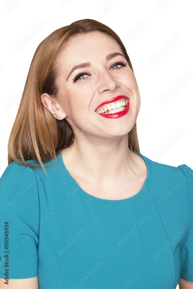 Portrait of beautiful woman smiling Portrait of beautiful woman smiling