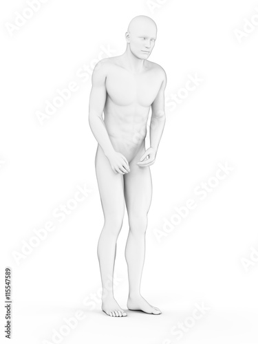 3d rendered illustration of a person with parkinson