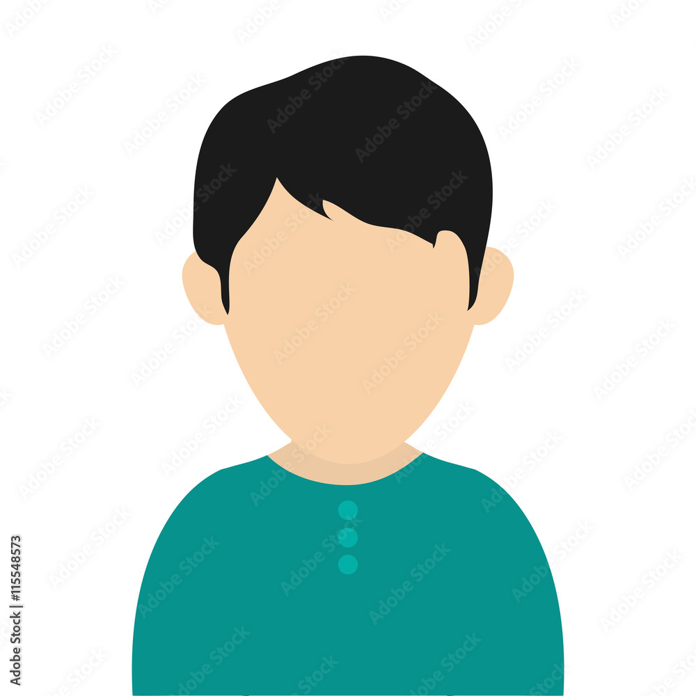 simple flat design faceless man wearing casual clothes portrait icon vector illustration simple flat design faceless man wearing casual clothes portrait icon vector illustration