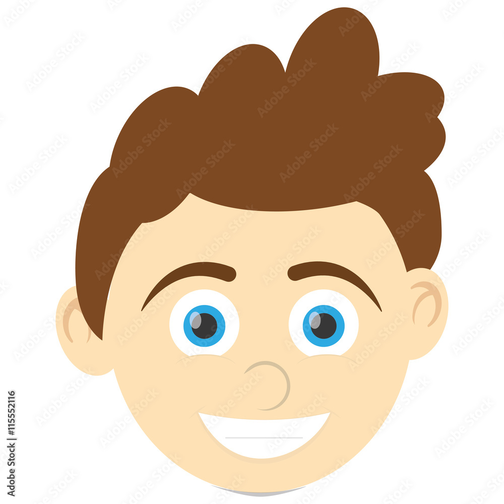 flat design happy boy icon vector illustration flat design happy boy icon vector illustration