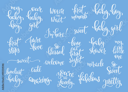 Baby photography family overlay set