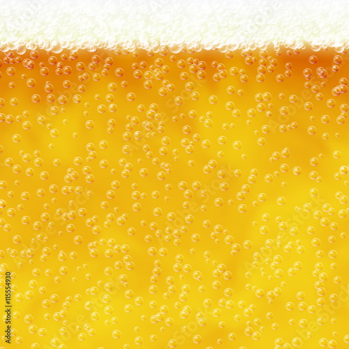 Beer with foam