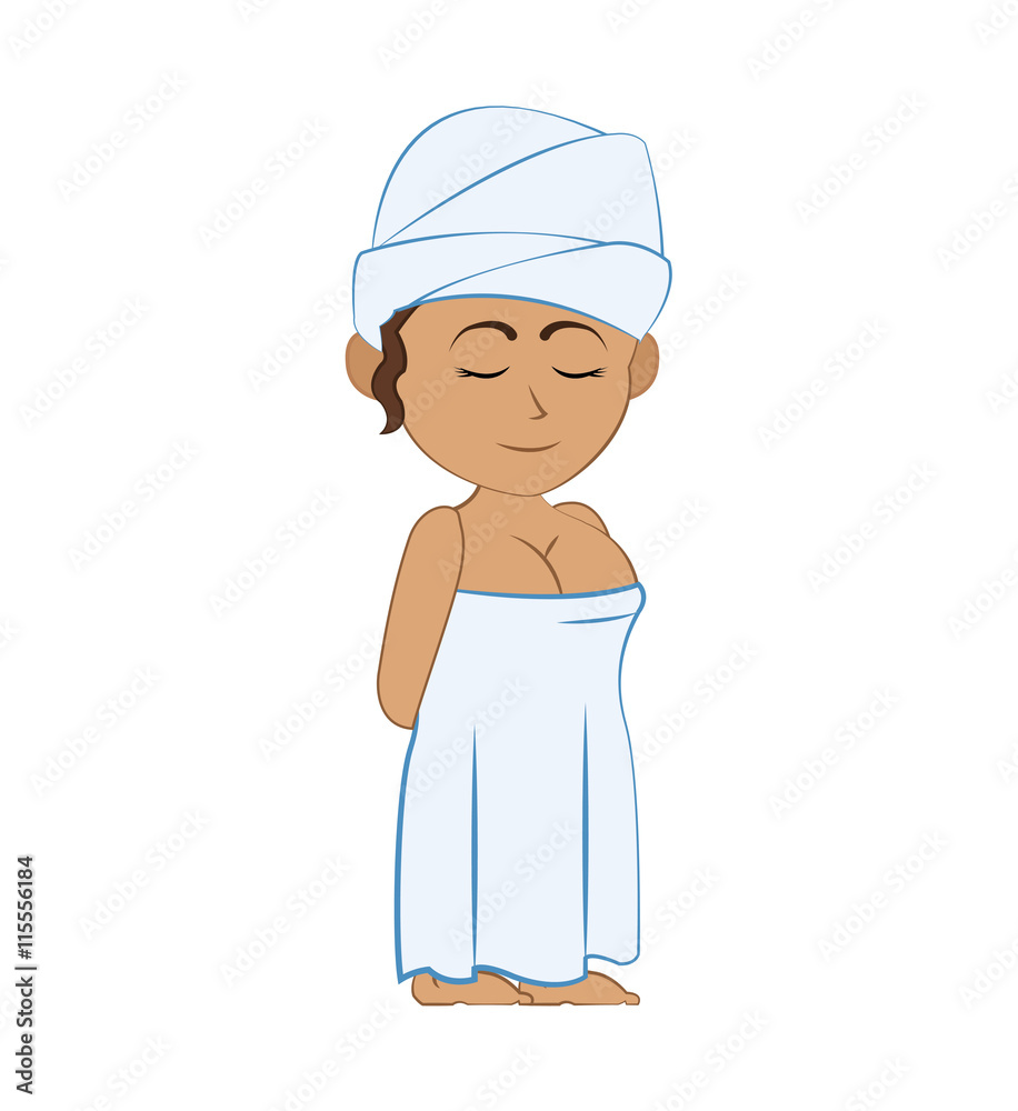 Avatar cartoon concept represented by woman icon. Isolated and flat illustration Avatar cartoon concept represented by woman icon. Isolated and flat illustration