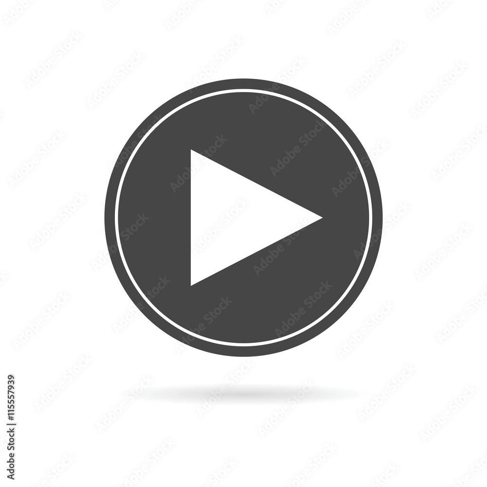 Video play icon, One of set web icons Video play icon, One of set web icons