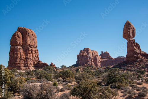 Views around the Arches National Park, Utah