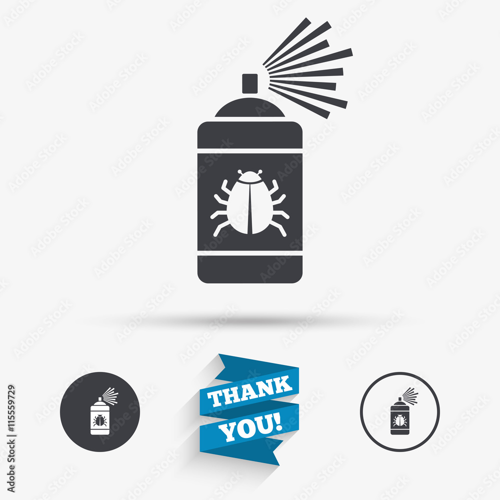Bug disinfection sign icon. Fumigation symbol. Bug disinfection sign icon. Fumigation symbol.