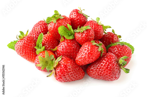 Strawberries  isolated on white