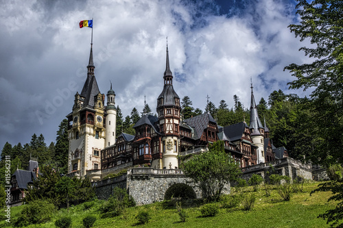 Peles Castle in Sinaia in Romania