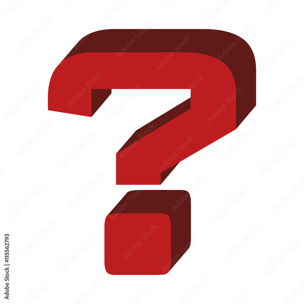 Doubt concept represented by Question mark icon. Isolated and flat illustration Doubt concept represented by Question mark icon. Isolated and flat illustration