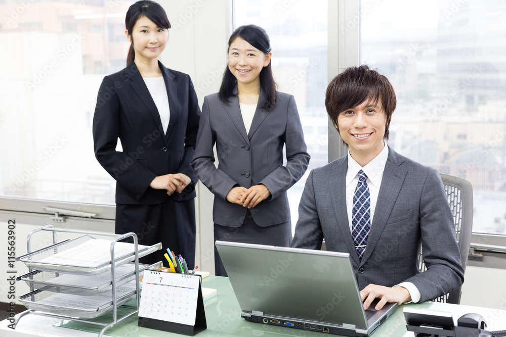 portrait of asian businesspeople in the office portrait of asian businesspeople in the office