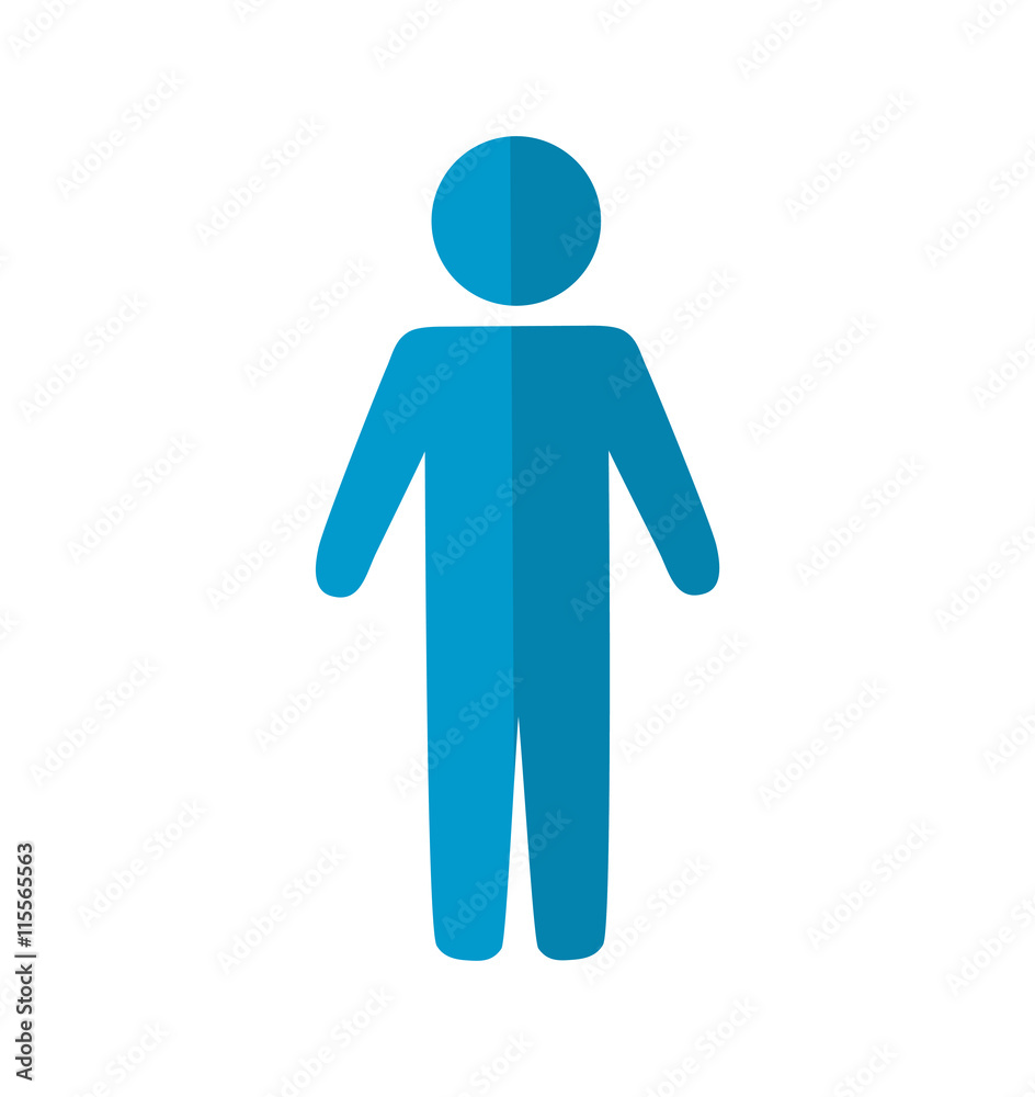 Pictogram concept represented by Man icon. Isolated and flat illustration Pictogram concept represented by Man icon. Isolated and flat illustration