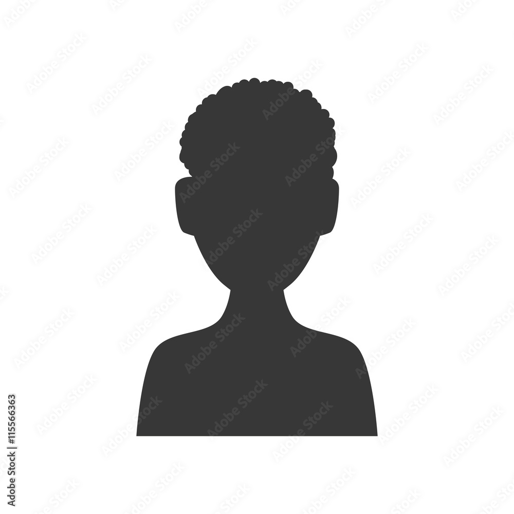 Avatar concept represented by Man silhouette icon. Isolated and flat illustration Avatar concept represented by Man silhouette icon. Isolated and flat illustration
