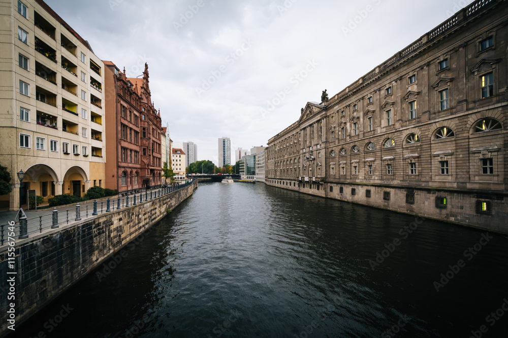 The River Spree, in Mitte, Berlin, Germany.