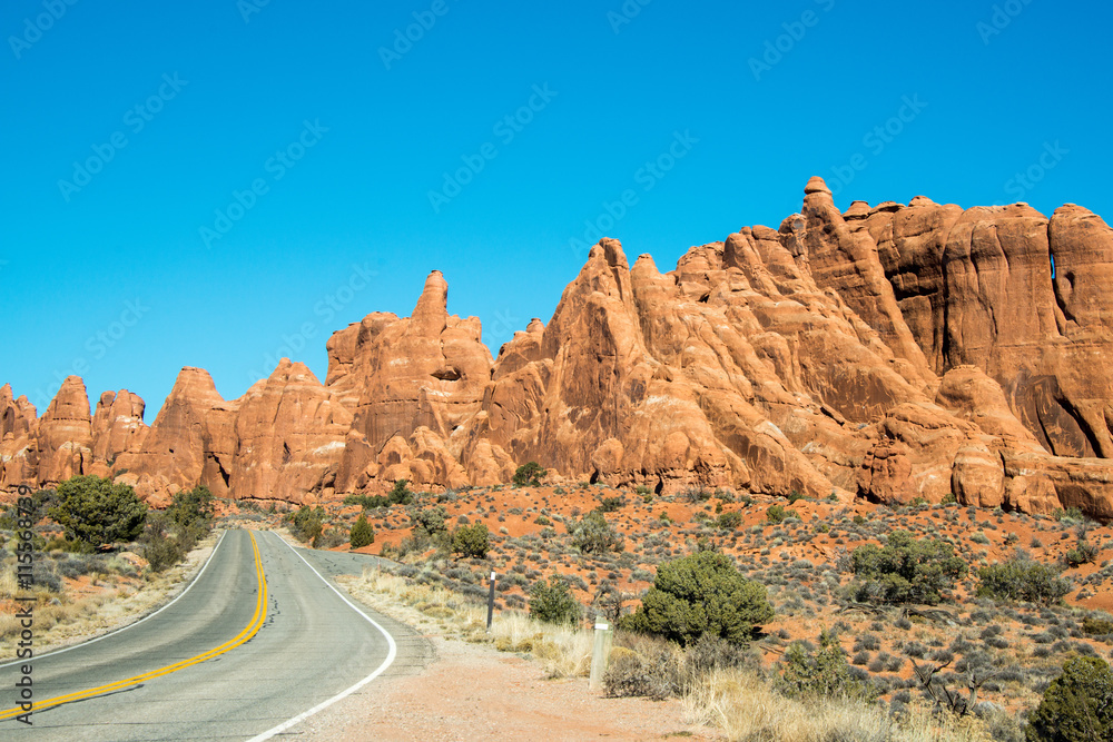 Views from around the Arches National Park, Utah
