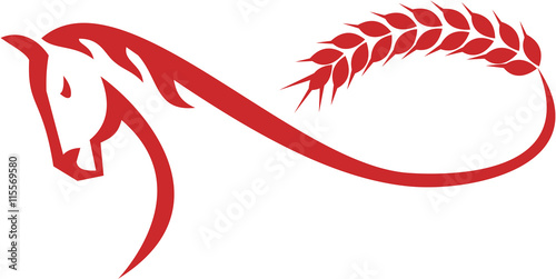 Horse Malt Tail Mobius Strip Retro