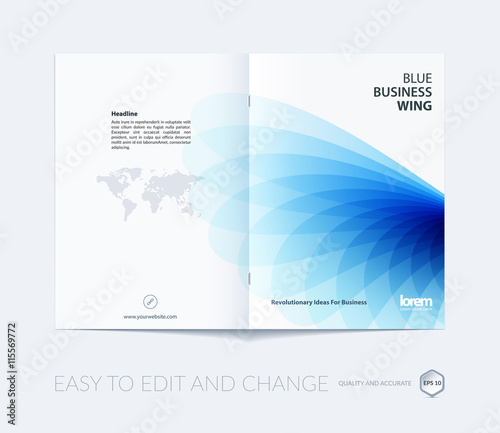 Wallpaper Mural Brochure template layout, cover design annual report, magazine,  Torontodigital.ca