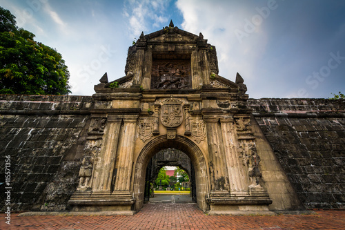 Entrance to Fort Santiago, in Intramuros, Manila, The Philippine photo